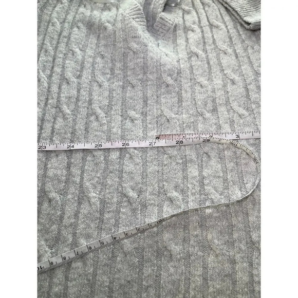 Olive+Oak Womens Small Gray Nylon Blend V Neck Cozy Casual Dress - Picture 11 of 16
